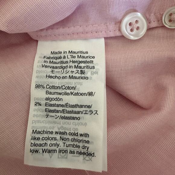 J.Crew Ludlow Dress‎ Shirt Pink End-on-End Cotton Men’s 15.5 34 Stretch Classic - Picture 5 of 5